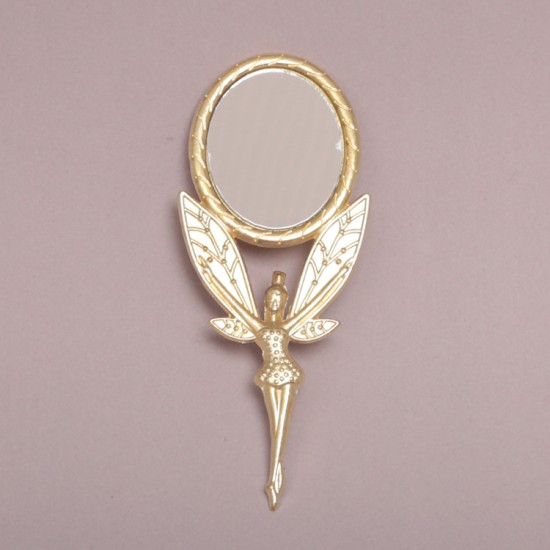 Melekli Altın Renkte El Aynası Dekorasyon Amaçlı - YK0022 - Mytortenland